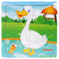 Children's poultry animal wooden puzzle