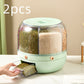 Large Food Storage Container 360 Rotating Rice Barrels Sealed Cereal Dispenser Rice Tank Grain Box Kitchen Storage Container