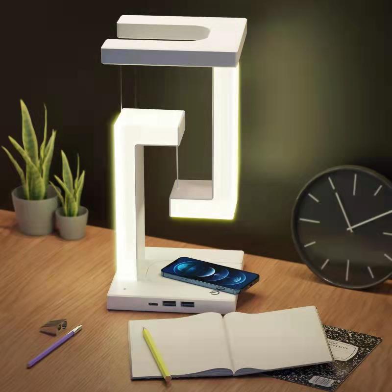 Suspension Anti-gravity Wireless Charging Table Lamp LED Lamp Mobile Phone Wireless Charging Function