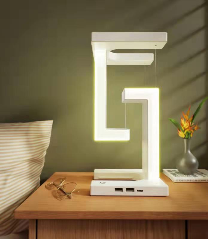 Suspension Anti-gravity Wireless Charging Table Lamp LED Lamp Mobile Phone Wireless Charging Function